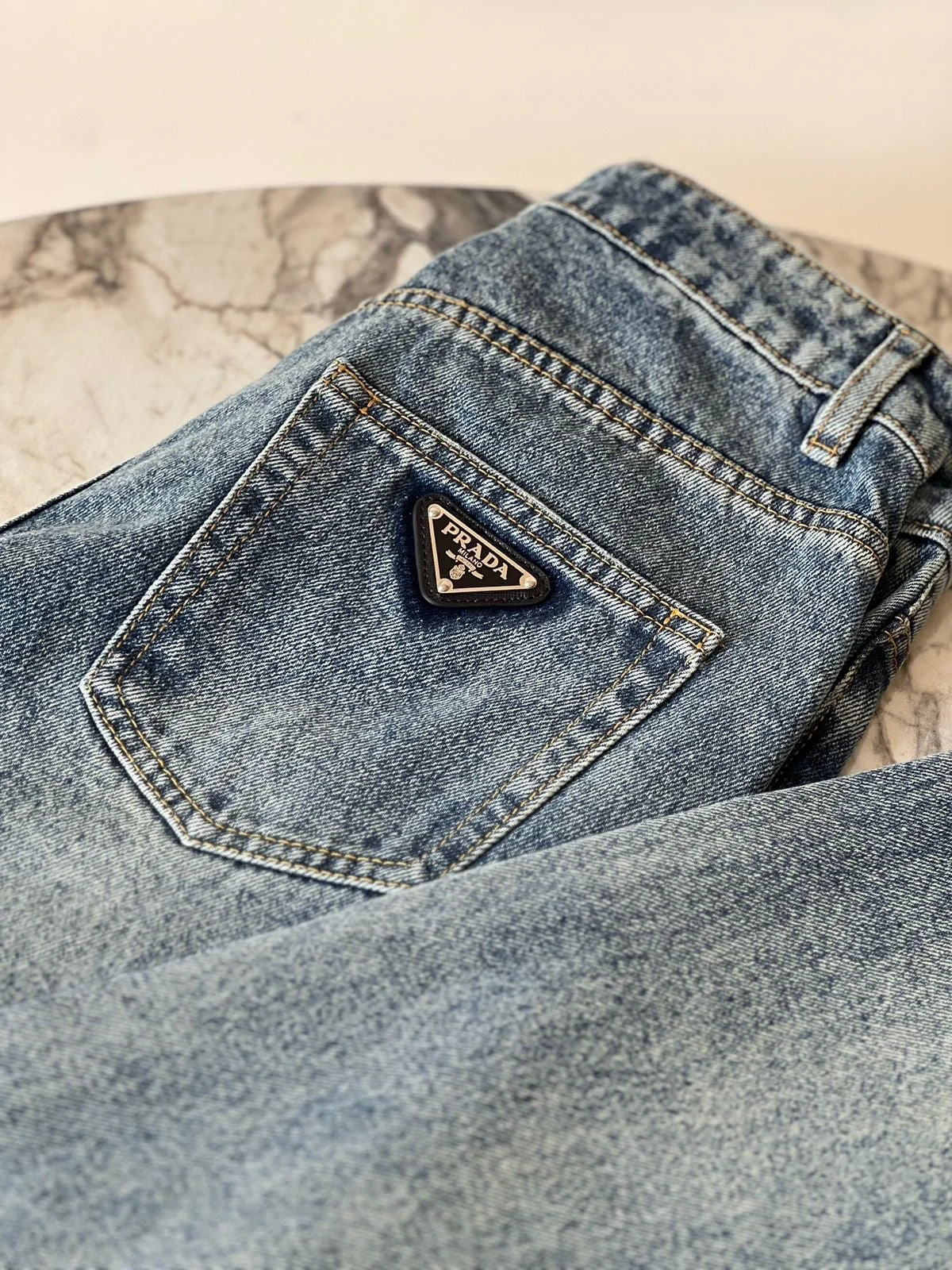 CLASSY TRIANGLE DENIM JEANS - Image 3